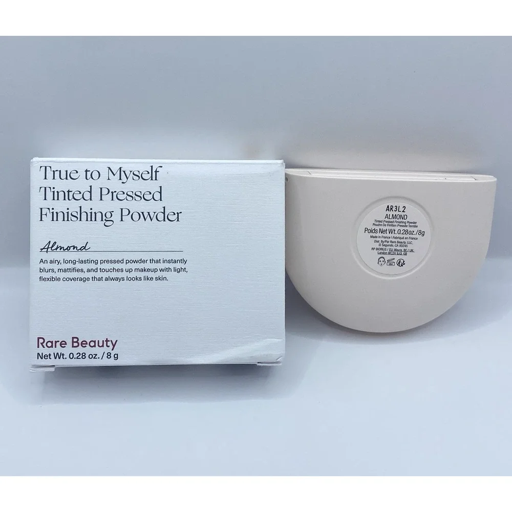 Rare Beauty True to Myself Tinted Pressed Finishing Powder ~Almond~ New